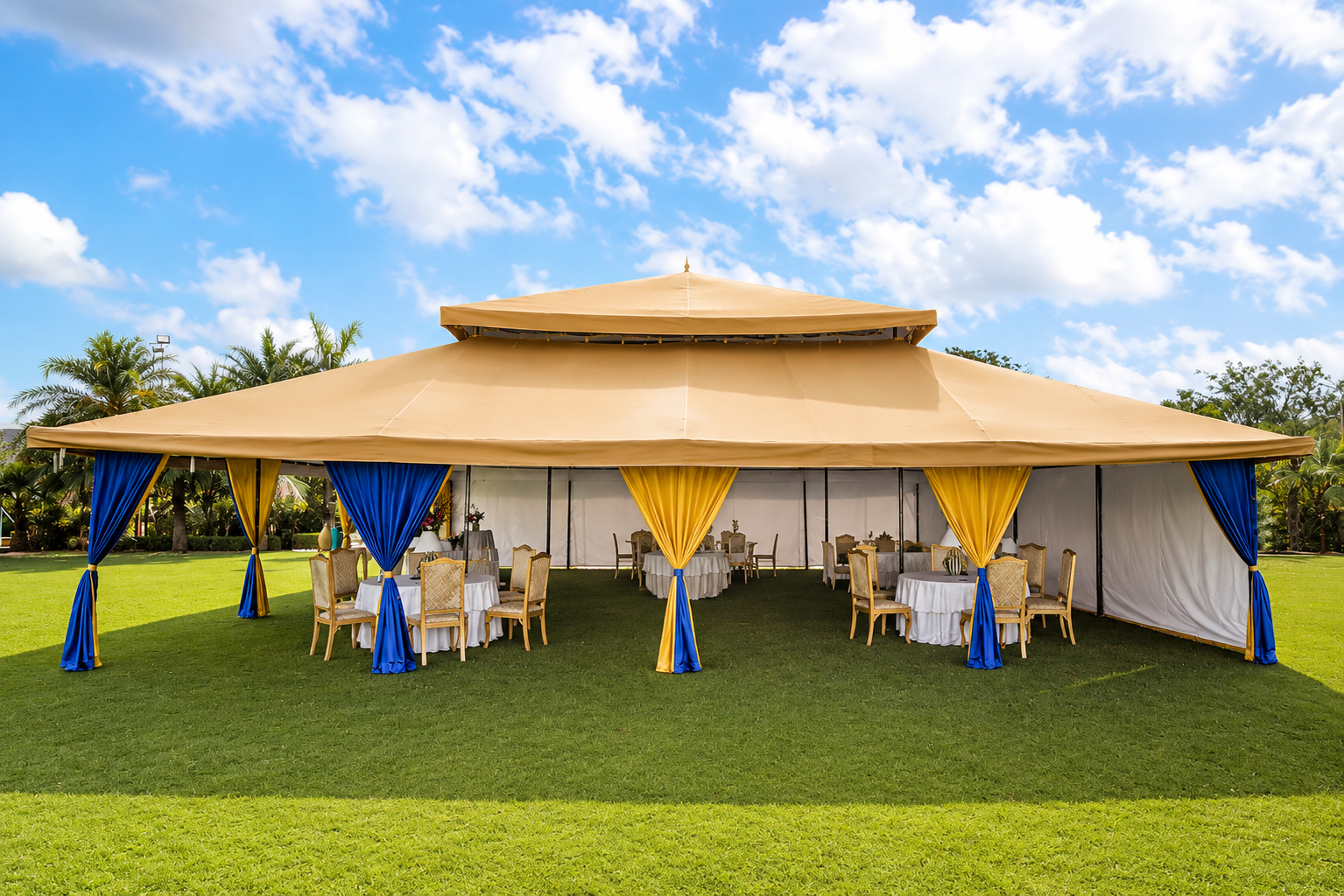 WoodApple tent in heritage setting