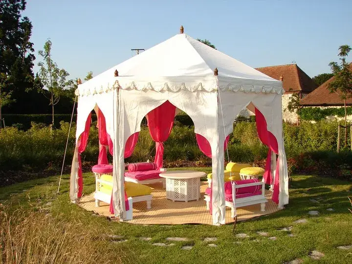 Custom pavilion tent for garden events in India