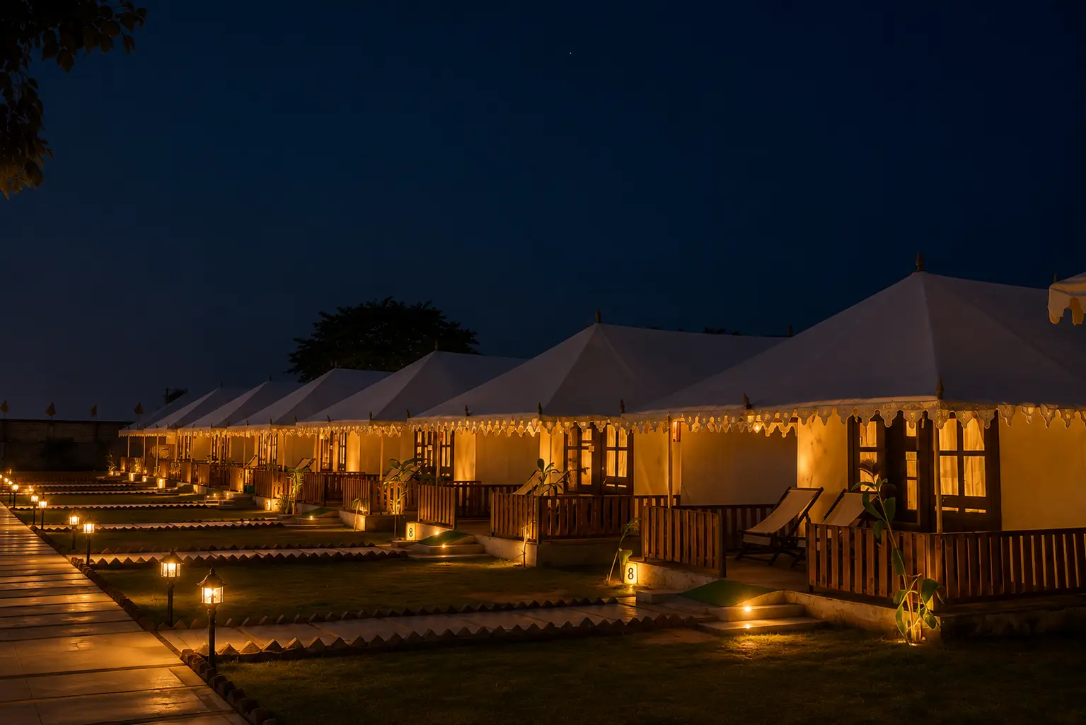 Luxury resort tent for glamping hospitality projects