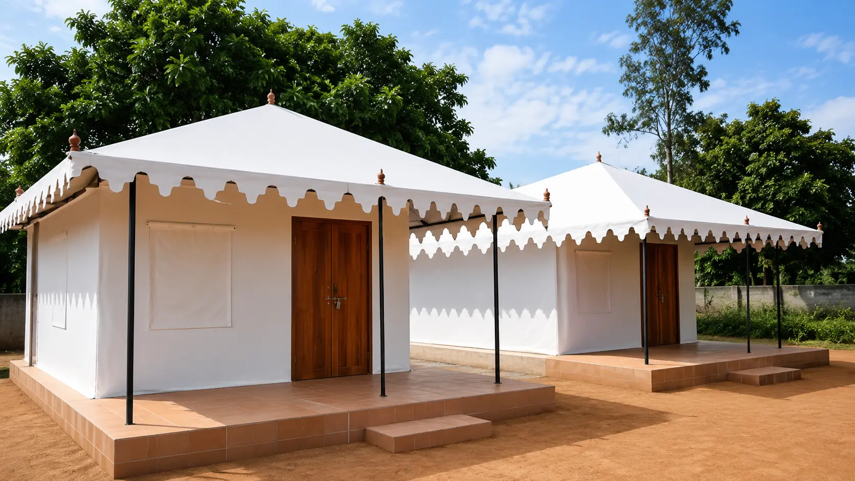 Swiss Cottage Tent for eco tourism and camping projects